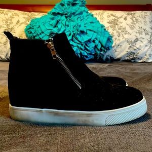 Wedge High Top Tennis Shoe